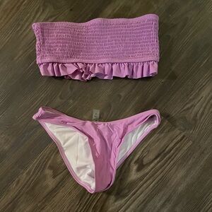 Purple swimsuit